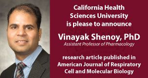 CHSU Faculty Member Co-Authored Research Article Published in the American Journal of Respiratory Cell and Molecular Biology