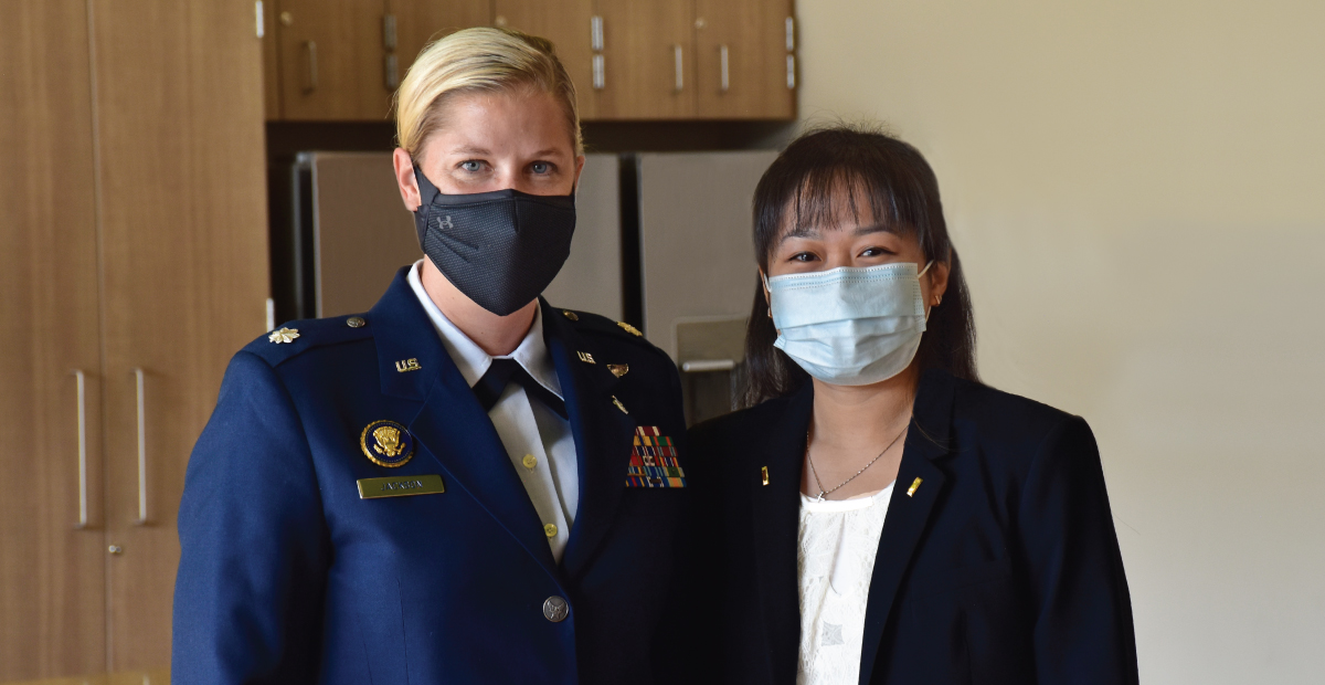 JoAnna Jackson and Michelle Tan in Teaching Kitchen