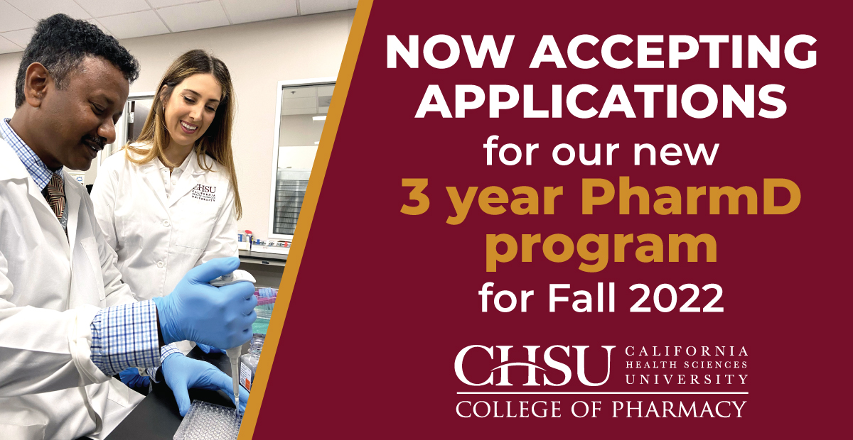 New 3-Year Doctor of Pharmacy Program