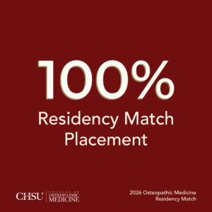 100% Residency Match placement CHSU-COM