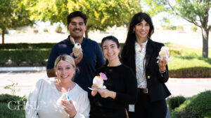 CHSU team members holding snow cones