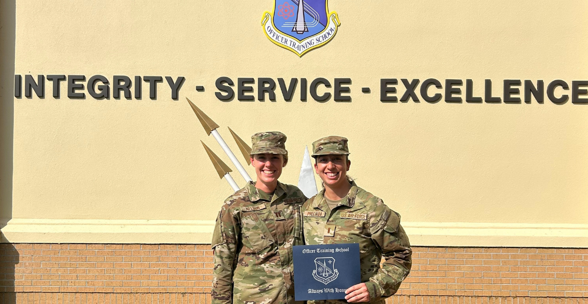 CHSU medical student, Chelsey Preciado becomes Second Lieutenant in U.S. Air Force.