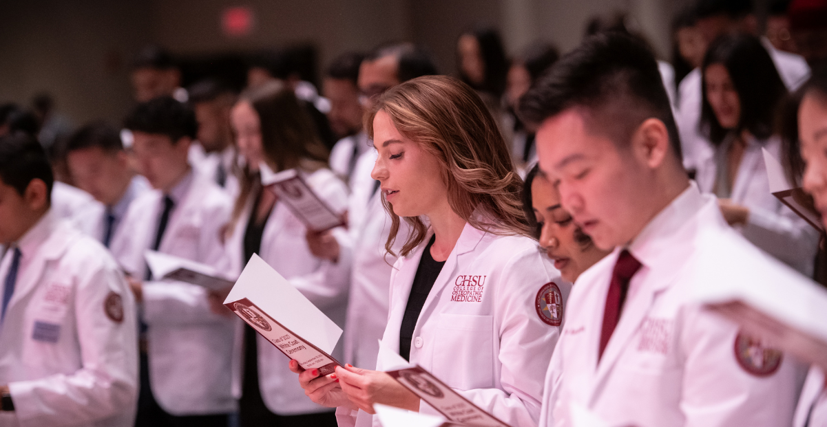 Providing Hope for Valley Patients, Over 150 Future Physicians Take Osteopathic Oath at White Coat Ceremony