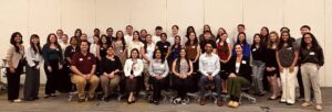 CHSU medical students and guest physicians pose for a group photo at the Primary Care Week Physician Panel Dinner.