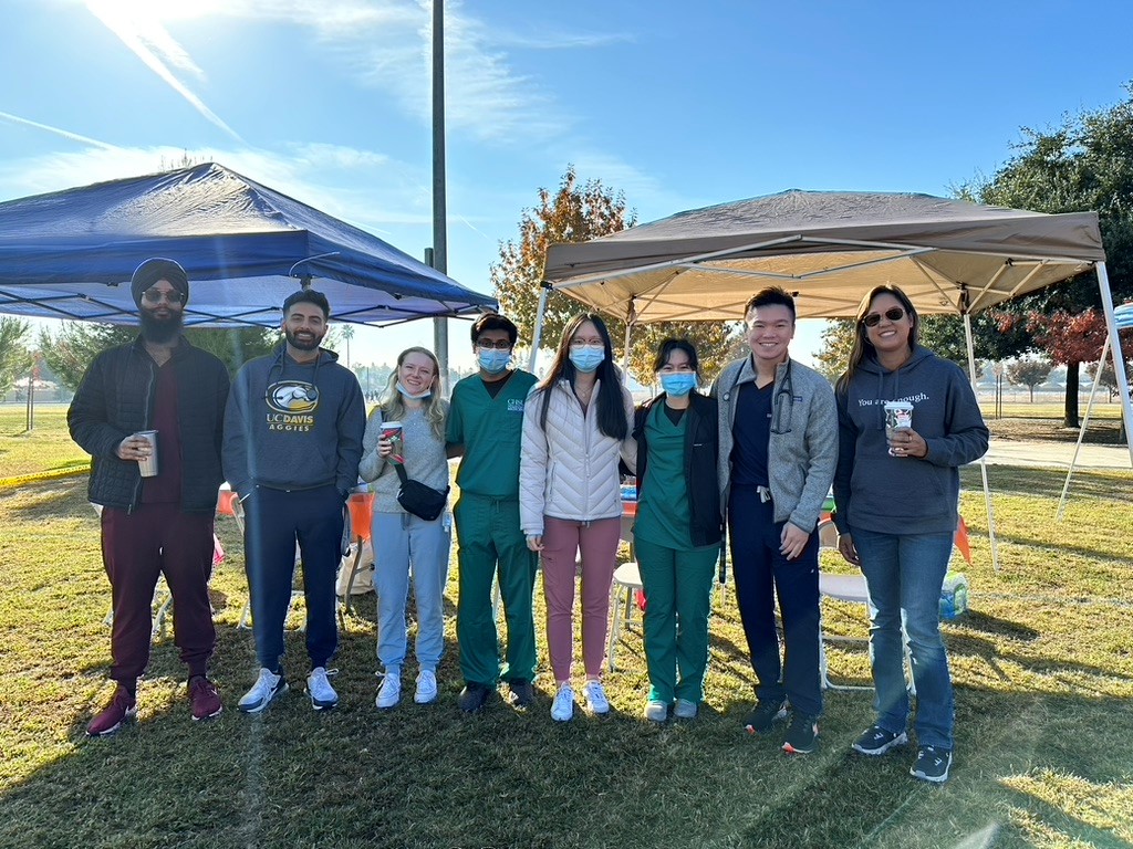 Medical Student Volunteers from the Valley Reach Club at the Jaswant Singh Khalra Park - Health Walk, Fair, and Fun