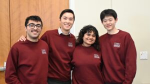 people wearing CHSU branded sweaters
