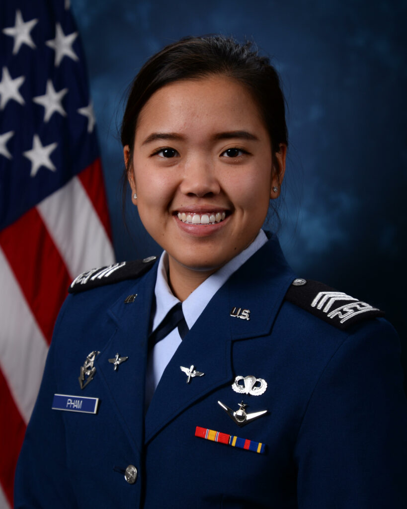 Thuytien Pham in Officer's Uniform